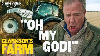 Jeremy Clarksons Giant Tractor Causing Chaos for 7 Minutes  Clarksons Farm  The Grand Tour [upl. by Etteroma]