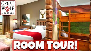 Great Wolf Lodge Wolf Den Suite Room Tour [upl. by Hendren]