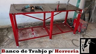 Mesa para Soldar  Banco de trabajo para HERRERIA desmontable [upl. by Anaujik867]