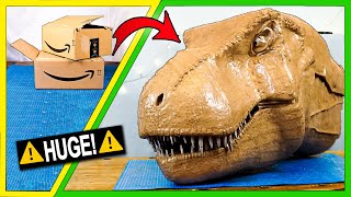 How to make a TRex out of CARDBOARD [upl. by Neelyak]