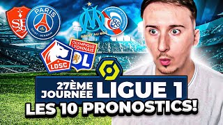 MES 10 PRONOSTICS LIGUE 1  FOOTBALL  PARIS SPORTIFS  J27 [upl. by Gnud173]