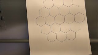 Magik Maths How to Draw a Hexagon Grid by Hand [upl. by Atekehs485]