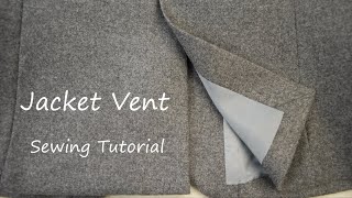 How to sew a vent on a jacket [upl. by Linn]