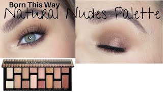 The Natural Nudes Palette by Too Faced Tutorial [upl. by Avlem]