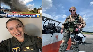 Terrifying Navy Plane Crash Killed Two Female Pilots Tragically Burning To Death in Blow Up Flames [upl. by Rambow719]