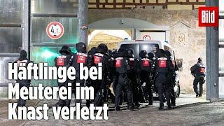 Gefängnismeuterei Polizei stürmt Knast in Thüringen  JVA Untermaßfeld [upl. by Stauder467]