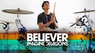 BELIEVER  Imagine Dragons  Alejandro Drum Cover Batería [upl. by Kohler]