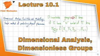 Fluid Mechanics 101  Dimensional Analysis and General Dimensions [upl. by Enitsua]